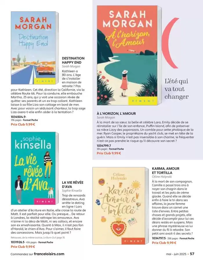 Mai - Juin 2025 du 30 avril au 30 juin 2025 - Catalogue page 57
