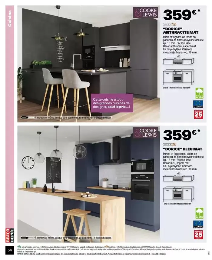 J’améliore mon habitat à prix dépôt du 2 octobre au 9 octobre 2024 - Catalogue page 54