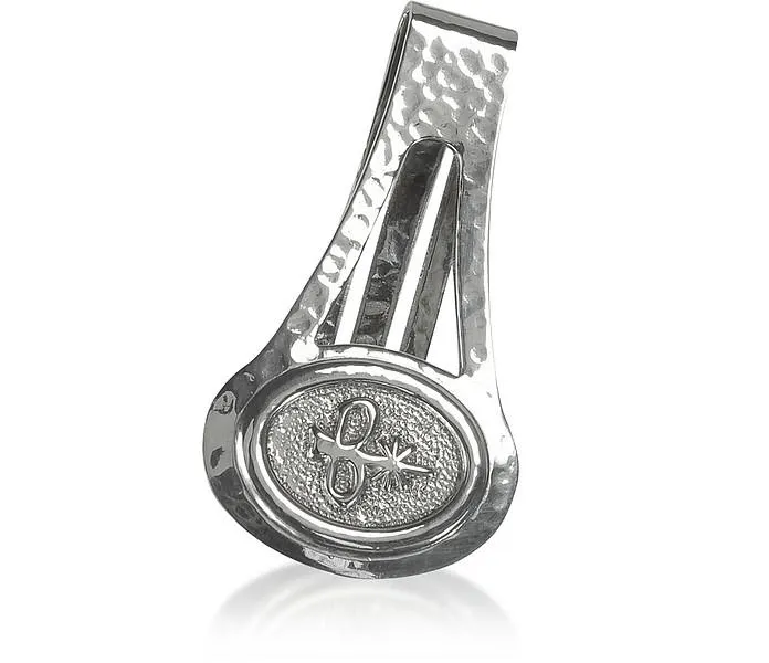 Hammered Sterling Silver Money Clip