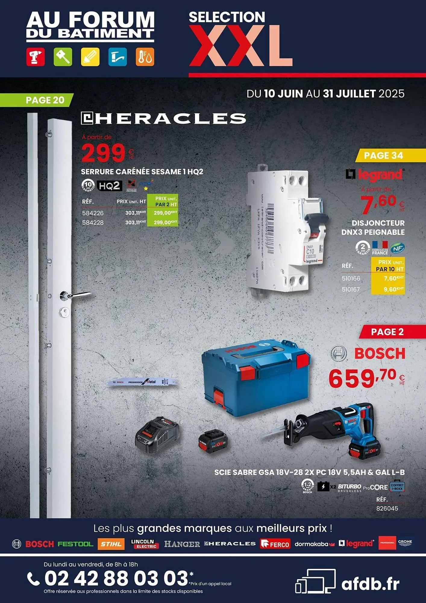 Catalogue Au Forum du Bâtiment du 11 juin au 31 juillet 2025 - Catalogue page 1