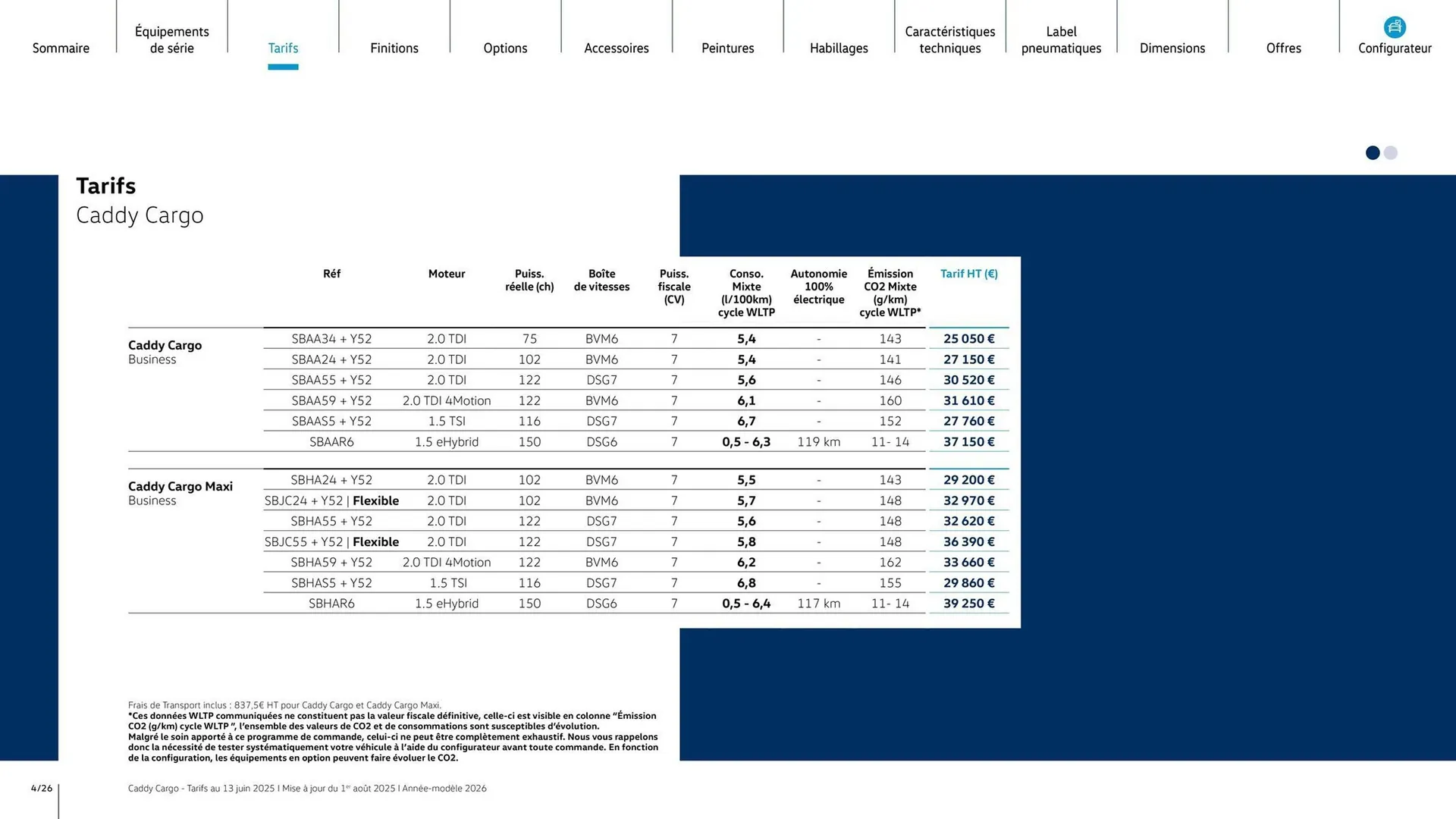 Catalogue Volkswagen du 7 août au 31 mars 2026 - Catalogue page 4