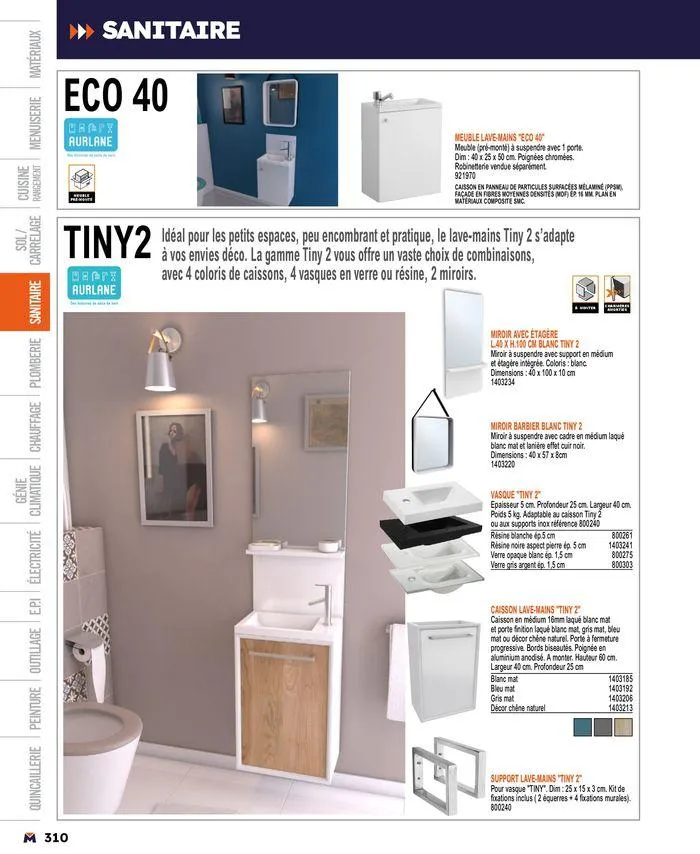 Guide produits 2024 du 15 mars au 31 décembre 2024 - Catalogue page 310