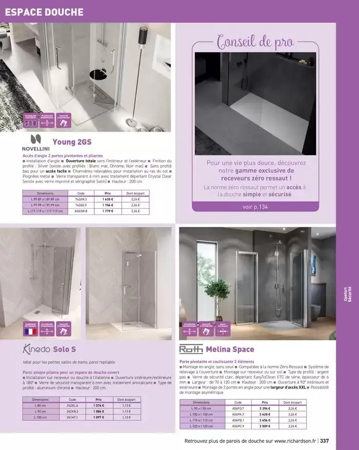 SALLE DE DE BAINS ET CARRELAGE 2025 du 11 avril au 31 décembre 2025 - Catalogue page 339