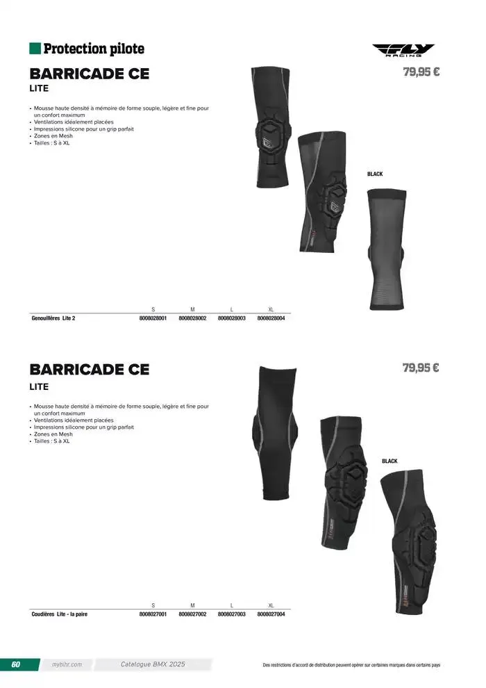 FLY RACING BMX 2025 du 12 avril au 31 décembre 2025 - Catalogue page 60