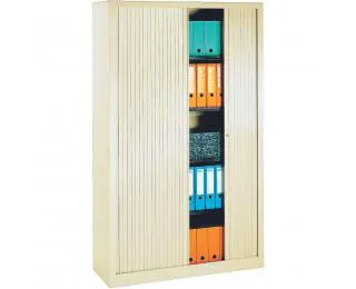 Armoire haute à rideaux monobloc - PIERRE HENRY - L120 X H198 - Beige
