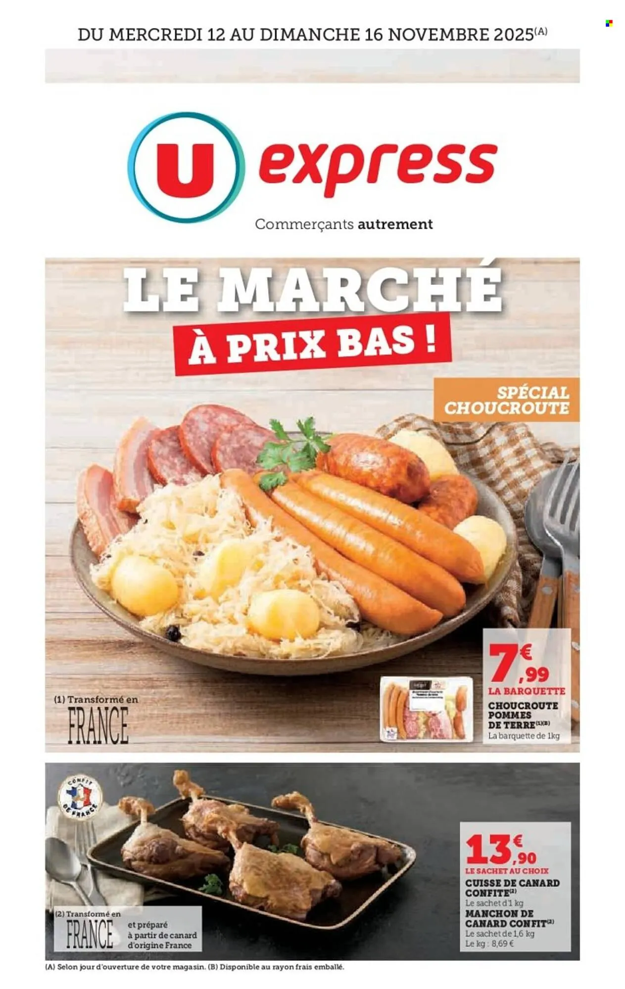 Catalogue U Express du 12 novembre au 16 novembre 2025 - Catalogue page 1