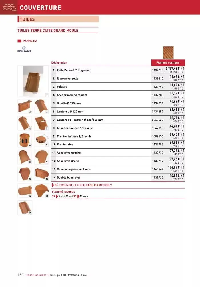 Matériaux 2025 du 1 janvier au 31 décembre 2025 - Catalogue page 150