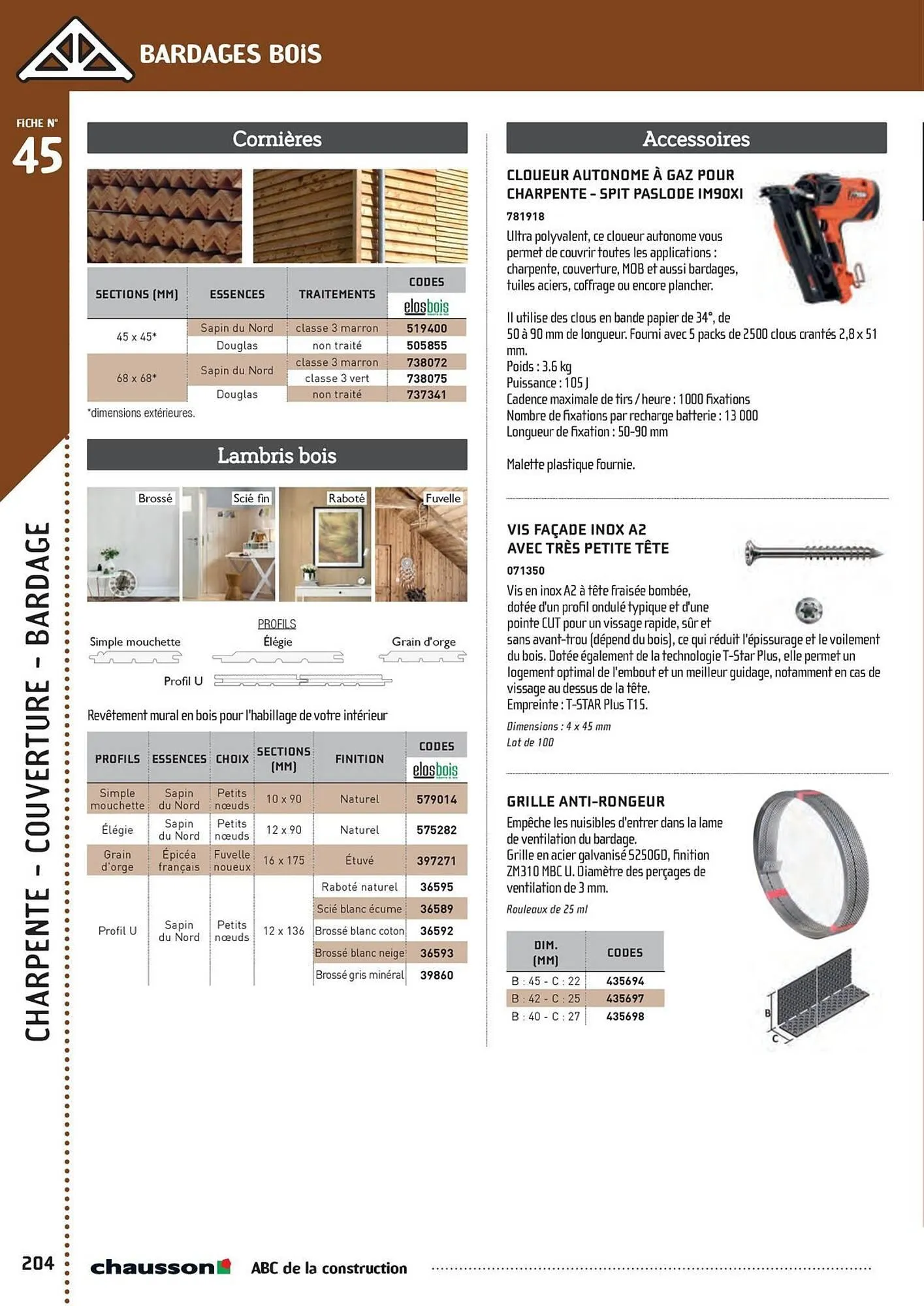 Catalogue Chausson Matériaux du 2 mai au 31 décembre 2025 - Catalogue page 206