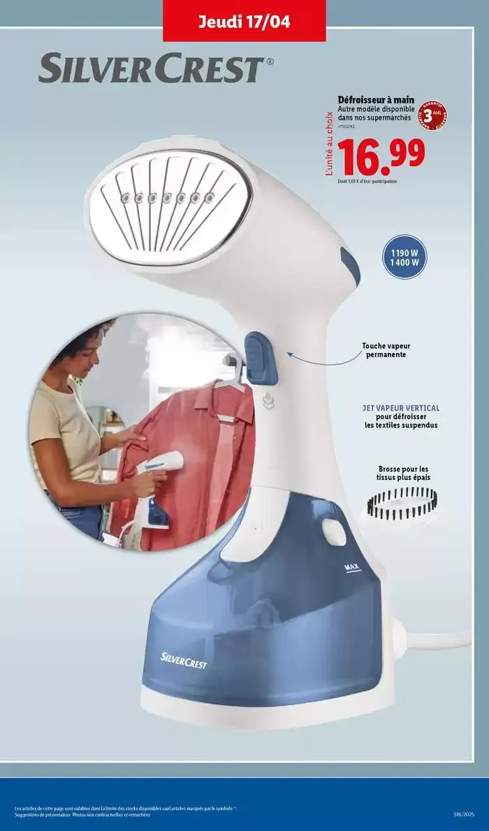 Découvrez la sélection de produits mode et bricolage à prix Lidl ! du 14 avril au 17 avril 2025 - Catalogue page 29