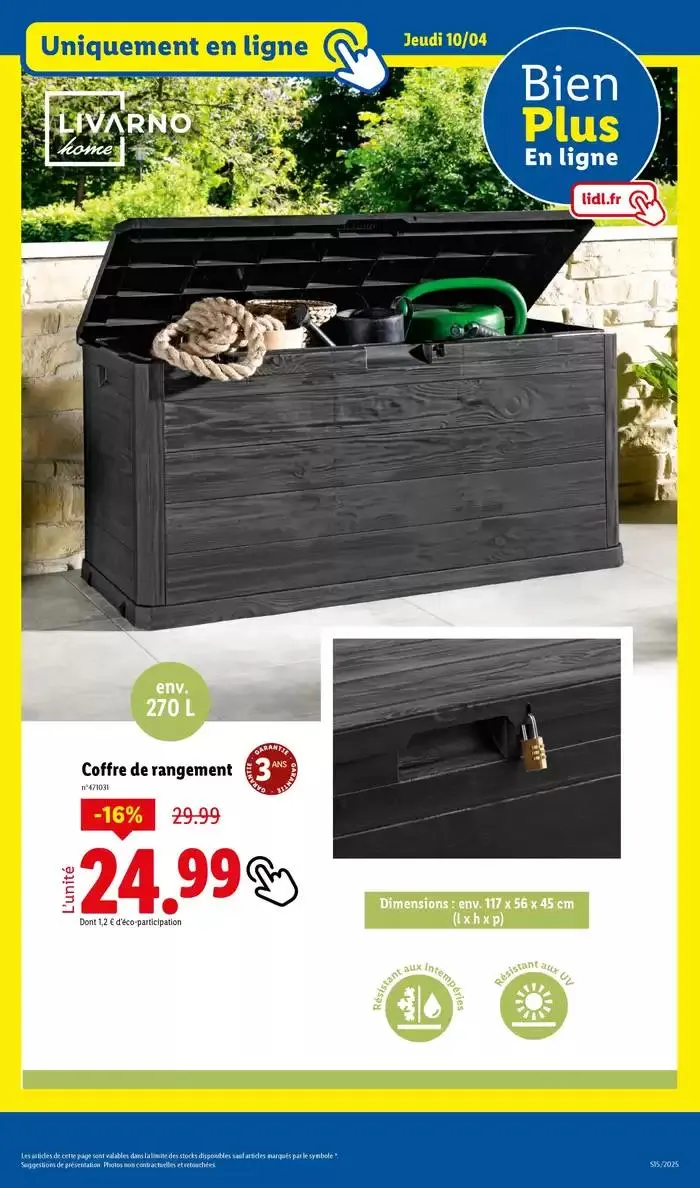 Parkside est le meilleur allié pour tous vos projets de bricolage ! du 7 avril au 10 avril 2025 - Catalogue page 37