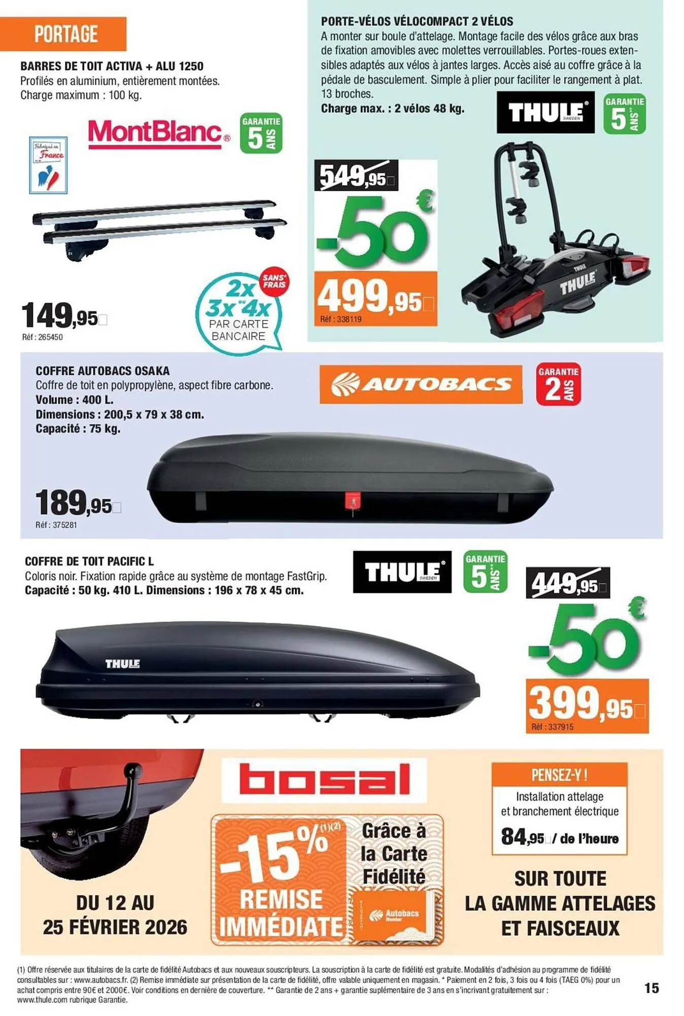 Catalogue Autobacs du 13 février au 18 mars 2026 - Catalogue page 15