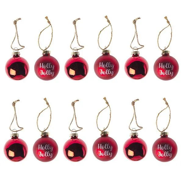 Pack 12 bolas para árbol