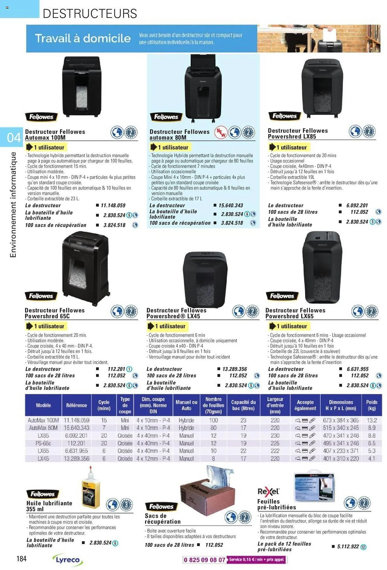 Catalogue Lyreco du 15 mai au 31 décembre 2023 - Catalogue page 184