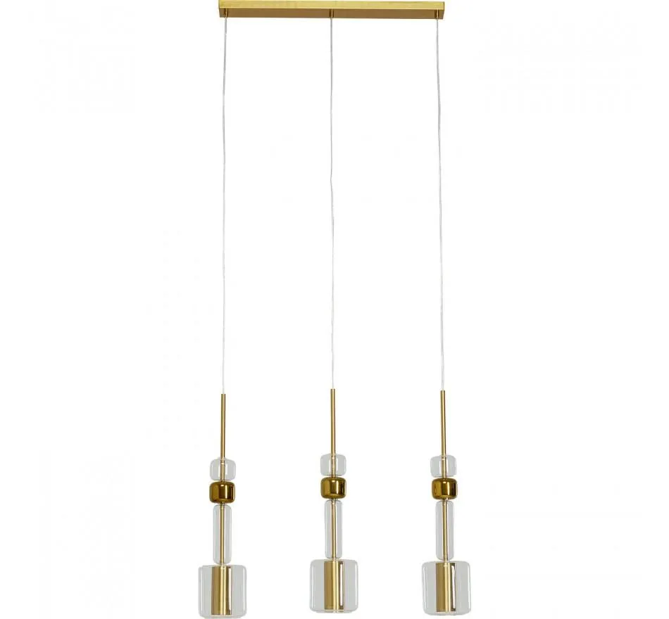 Suspension Candy Bar dorée 70cm Kare Design