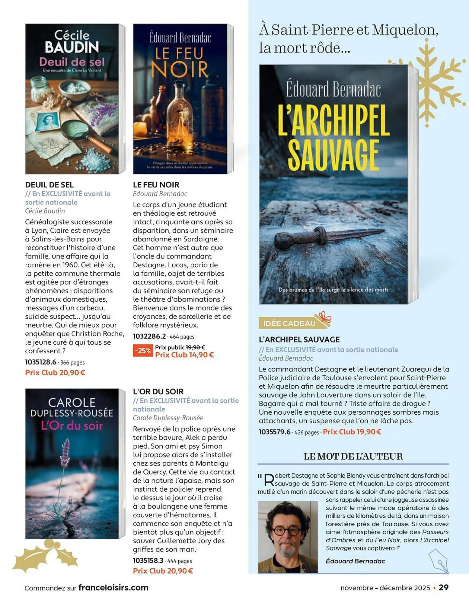 Catalogue France Loisirs du 3 novembre au 31 décembre 2025 - Catalogue page 29