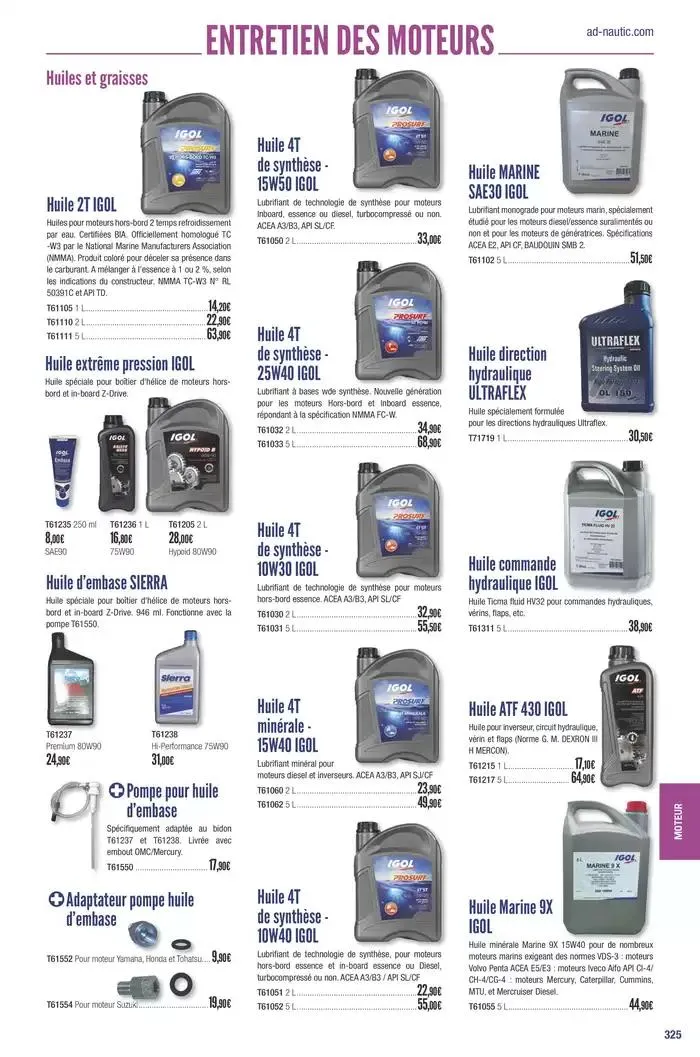 Catalogue Accastillage Diffusion 2025 du 1 janvier au 31 décembre 2025 - Catalogue page 327