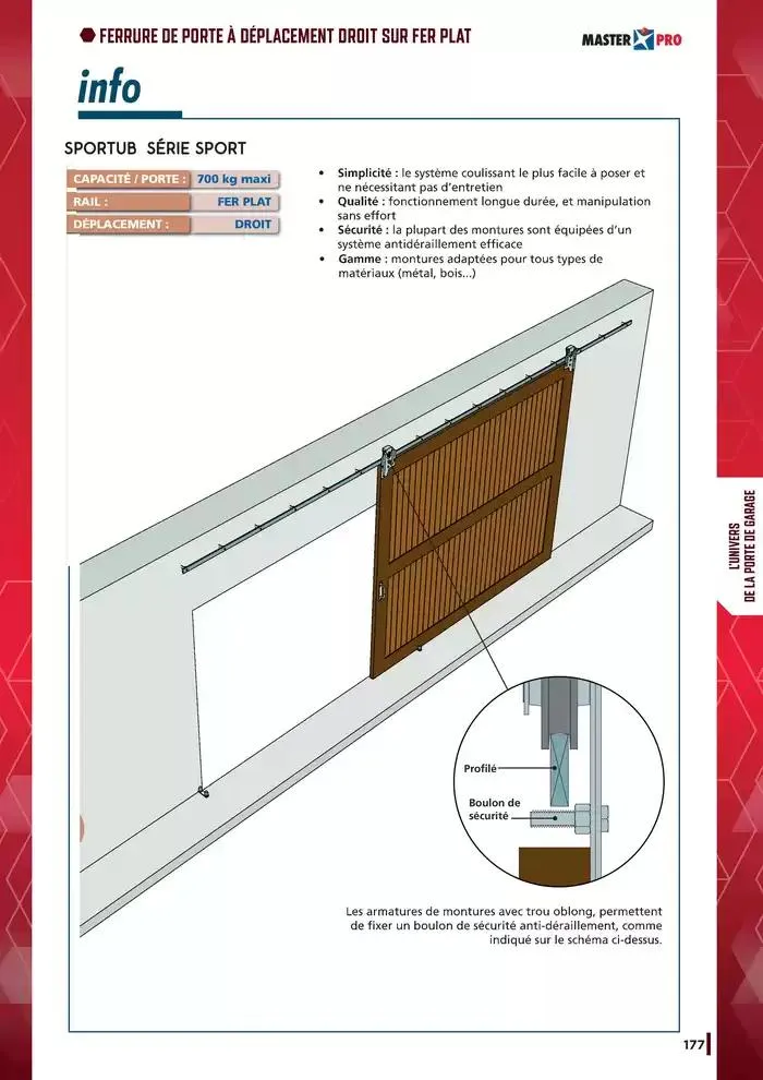 Guide Quincaillerie Serrurerie 2025 - 2026 du 1 avril au 1 avril 2026 - Catalogue page 179
