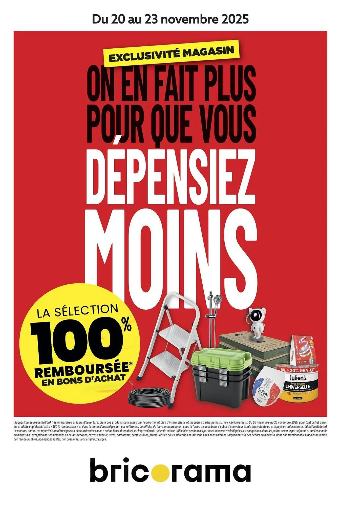 Catalogue Bricorama du 20 novembre au 23 novembre 2025 - Catalogue page 1