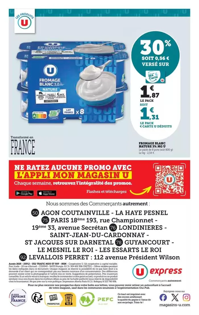 Catalogue U Express du 29 avril au 11 mai 2025 - Catalogue page 20