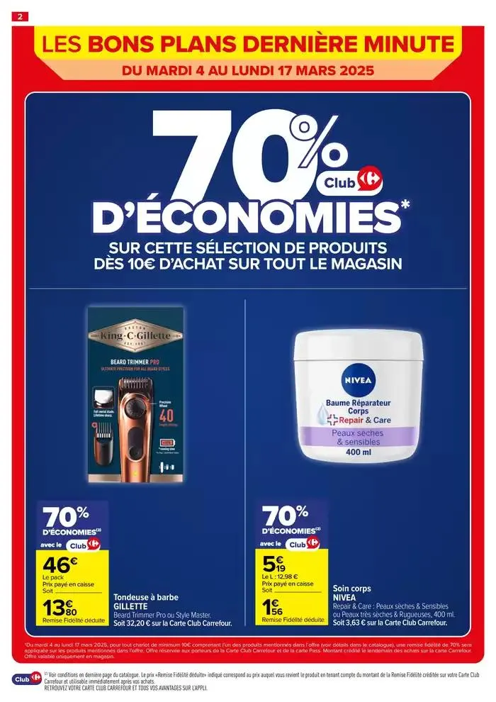 LES BONS PLANS DERNIÈRE MINUTE du 10 mars au 17 mars 2025 - Catalogue page 2