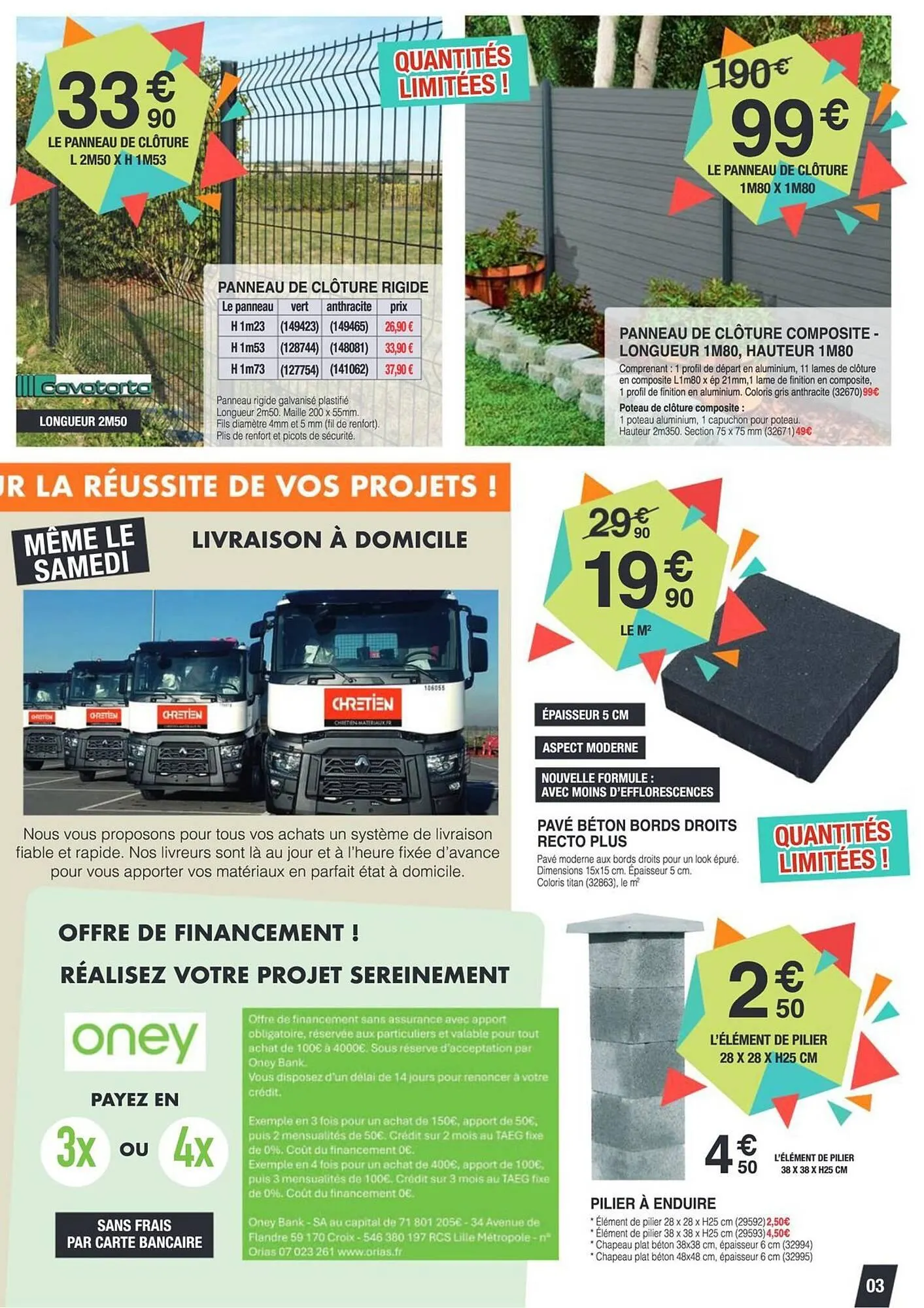 Catalogue Chretien Matériaux du 7 mars au 29 mars 2025 - Catalogue page 3