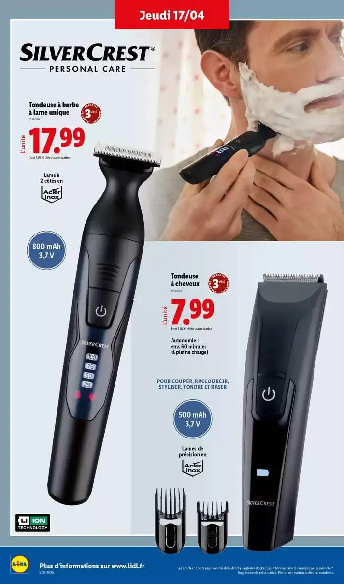 Découvrez la sélection de produits mode et bricolage à prix Lidl ! du 14 avril au 17 avril 2025 - Catalogue page 30