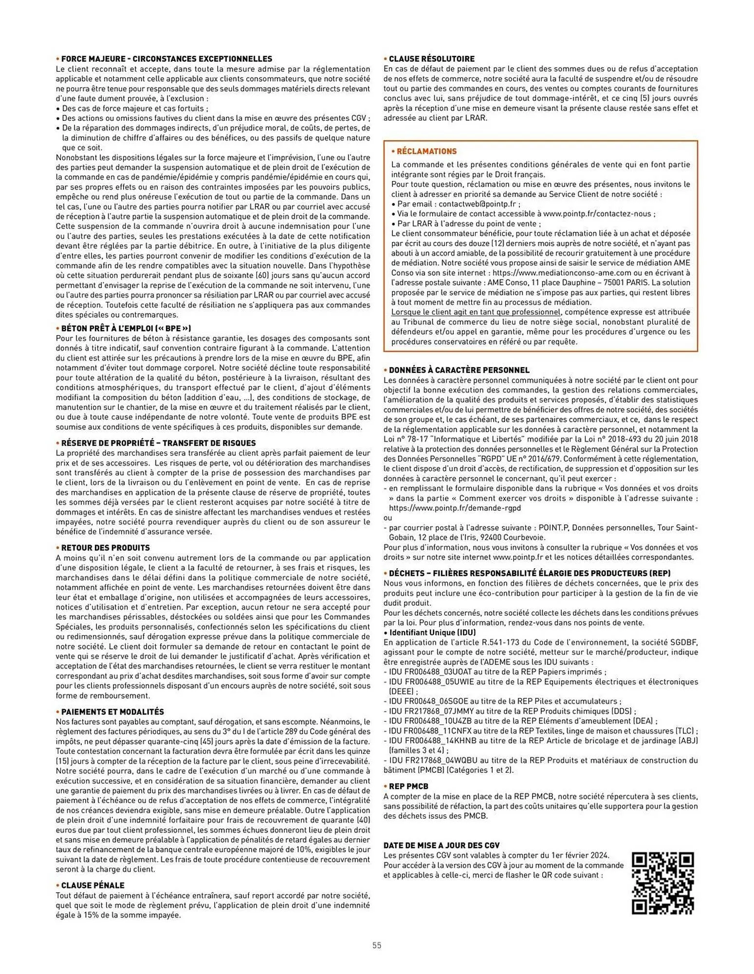 Catalogue Point P du 16 octobre au 31 décembre 2025 - Catalogue page 55