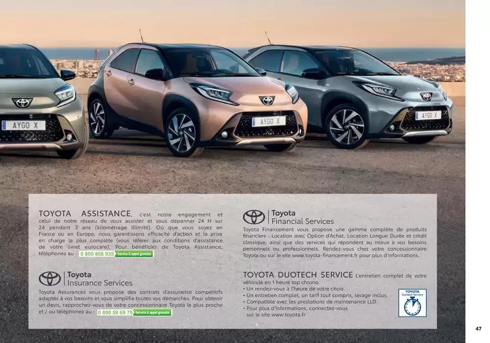 Toyota Aygo X du 6 novembre au 6 novembre 2025 - Catalogue page 47