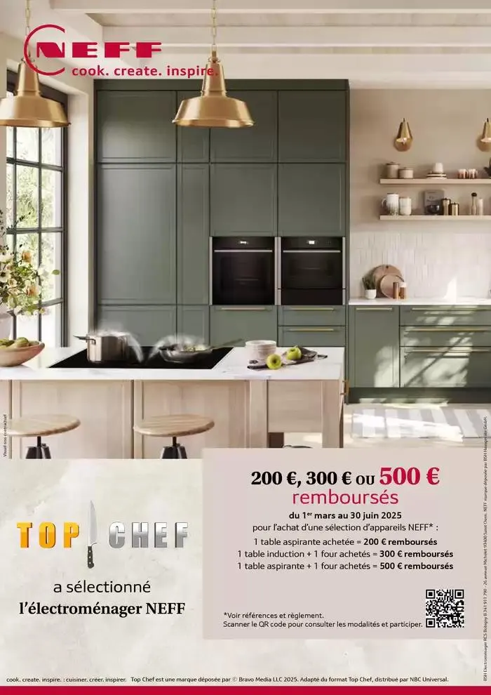 NEFF VOUS REMBOURSE JUSQU'A 500€ du 3 mars au 30 juin 2025 - Catalogue page 1