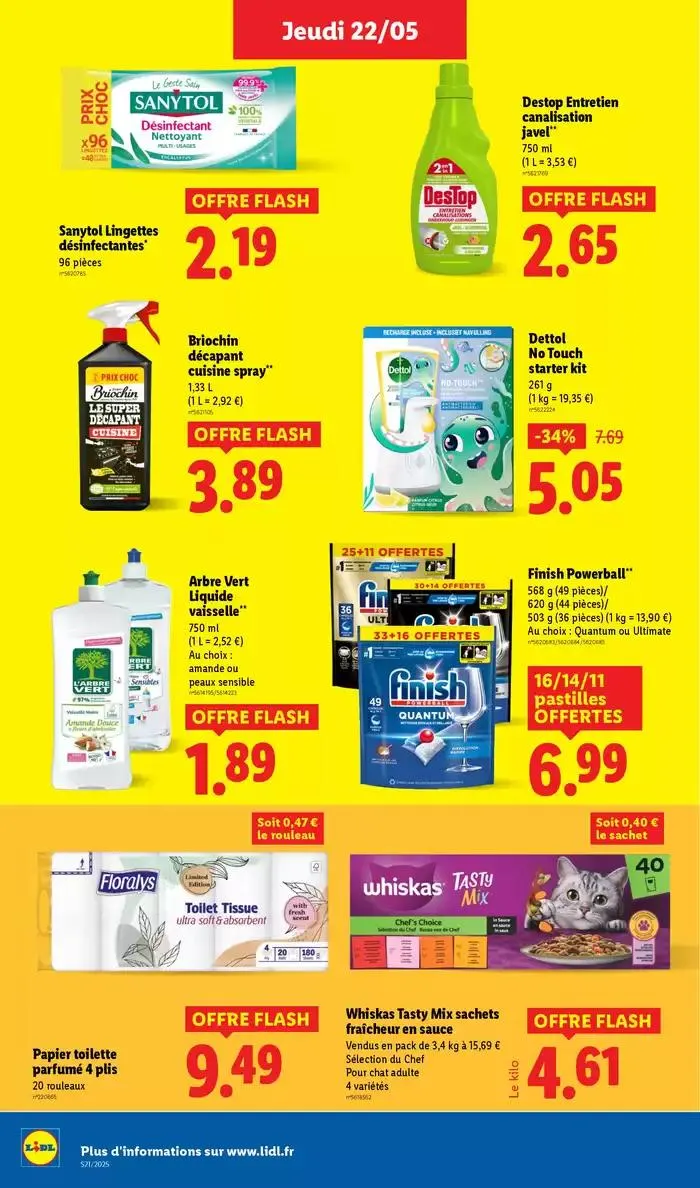 Faites votre plein de courses chez Lidl et profitez de nombreux produits à prix réduits ! du 22 mai au 28 mai 2025 - Catalogue page 24