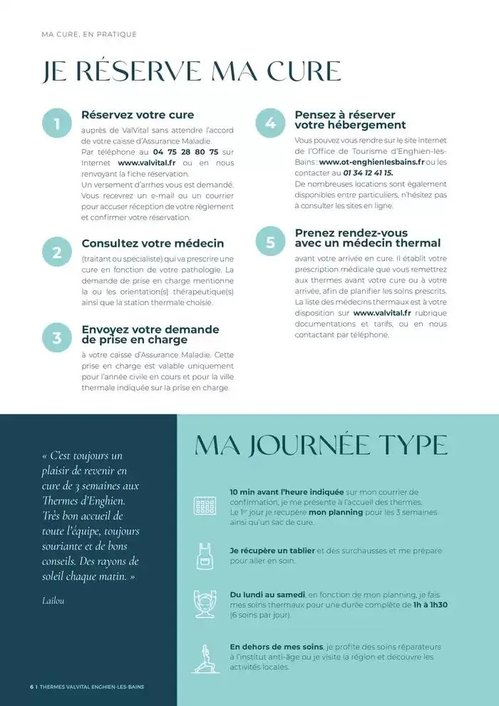 Brochure établissement Enghien-les-bains 2025 du 3 février au 31 décembre 2025 - Catalogue page 6