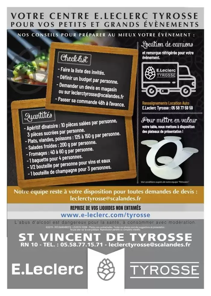 CARTE TRAITEUR PERMANENTE du 3 janvier au 31 décembre 2025 - Catalogue page 34