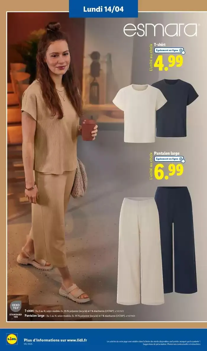 Découvrez la sélection de produits mode et bricolage à prix Lidl ! du 14 avril au 17 avril 2025 - Catalogue page 4