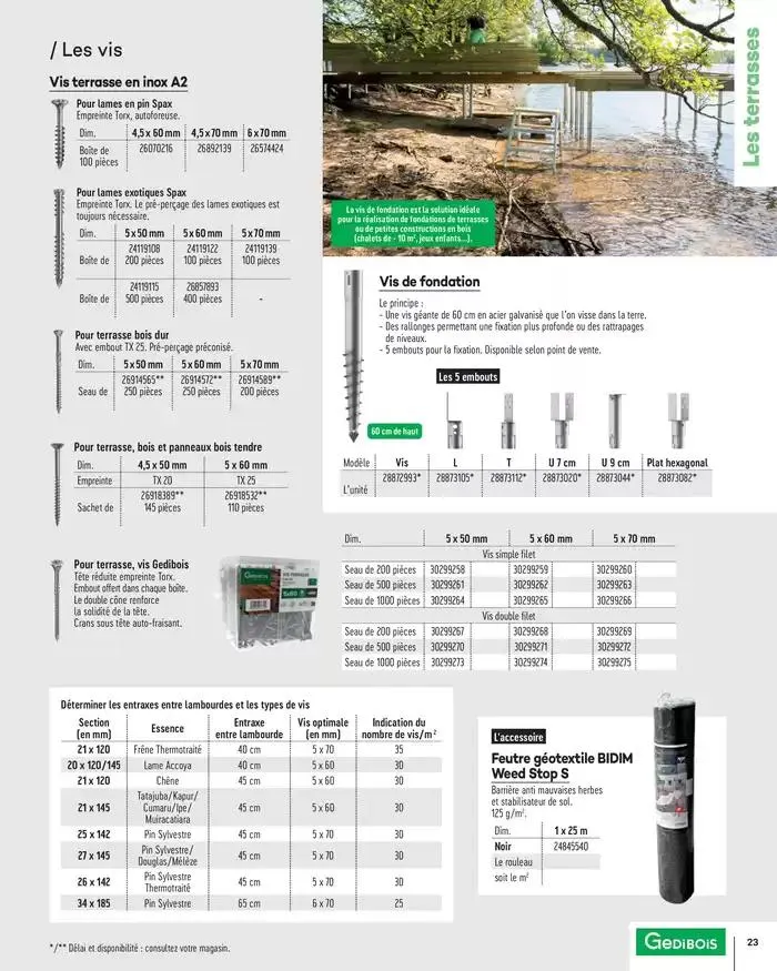 Aménagements Extérieurs 2025 du 1 janvier au 31 décembre 2025 - Catalogue page 23