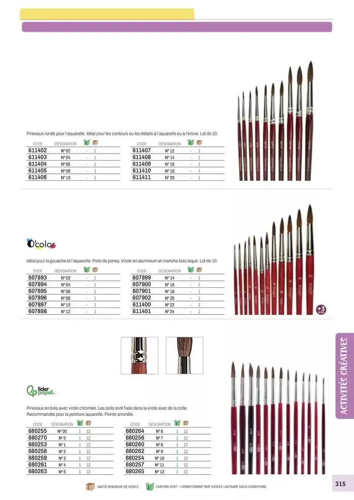 Nos Catalogues Thématiques du 1 janvier au 31 décembre 2025 - Catalogue page 317