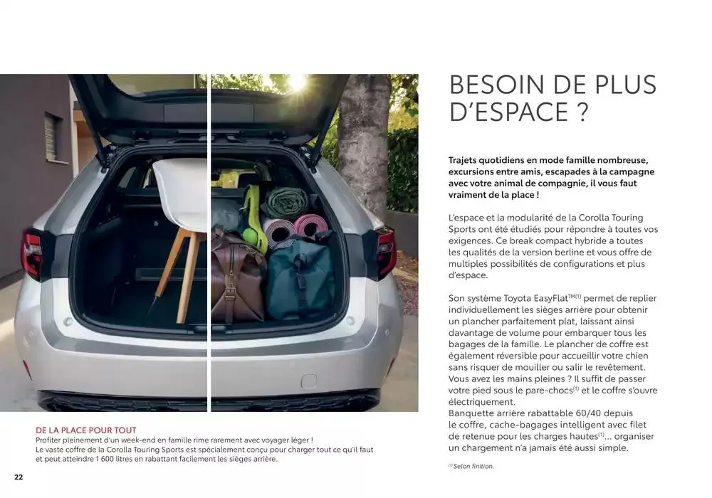 Toyota Corolla Hybride du 6 novembre au 6 novembre 2025 - Catalogue page 22