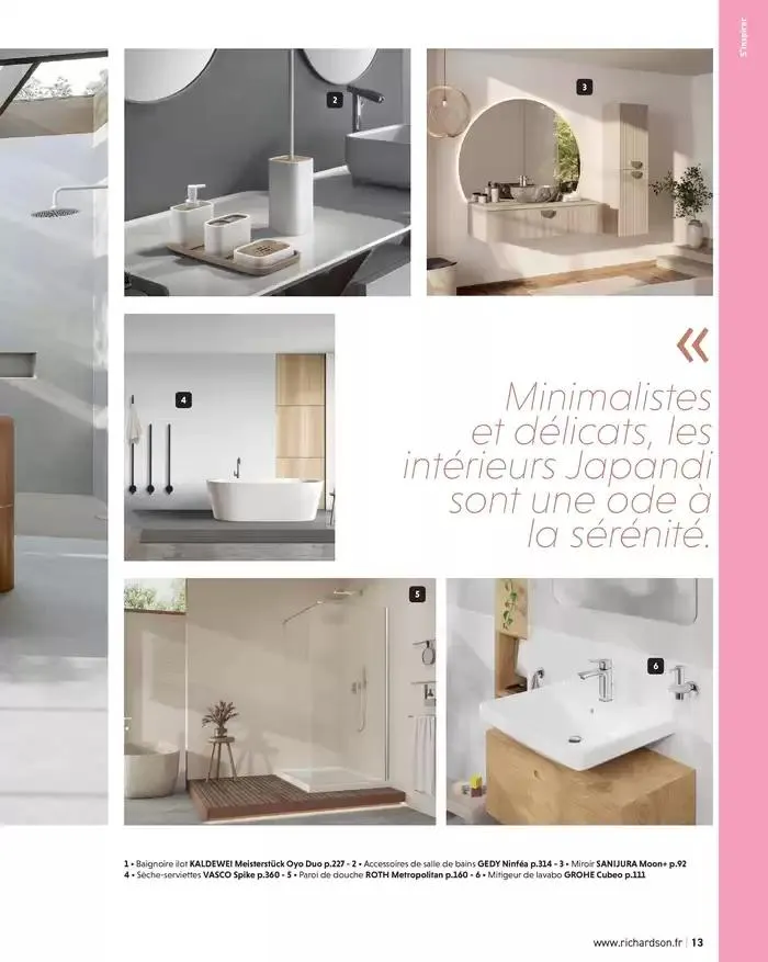 SALLE DE DE BAINS ET CARRELAGE 2025 du 11 avril au 31 décembre 2025 - Catalogue page 15