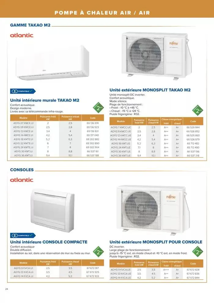 L'UNIVERS CHAUFFAGE, CLIMATISATION & PHOTOVOLTAÏQUE du 1 janvier au 31 décembre 2026 - Catalogue page 24