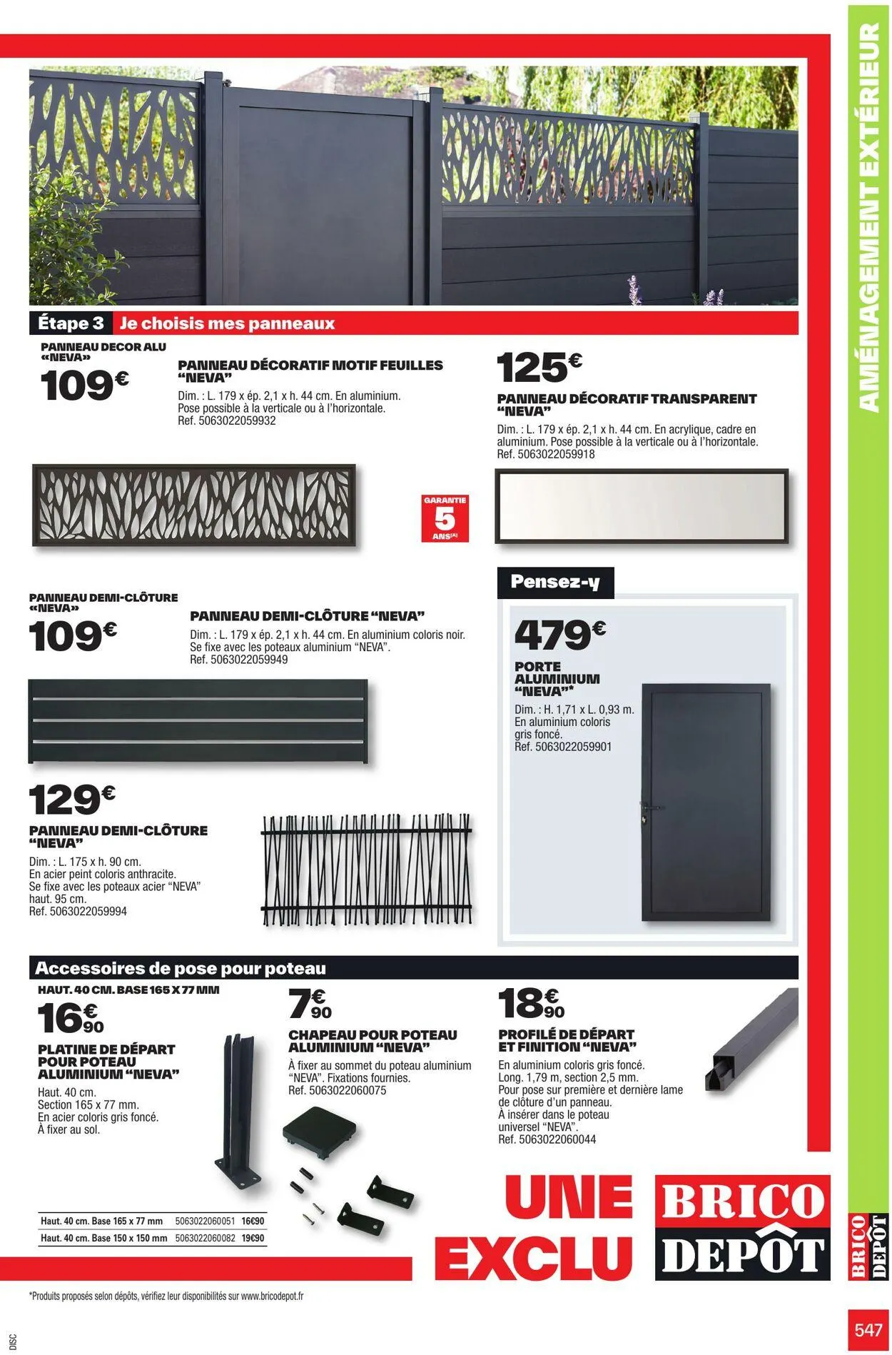 Brico Dépôt Catalogue actuel du 24 mars au 31 juillet 2025 - Catalogue page 547