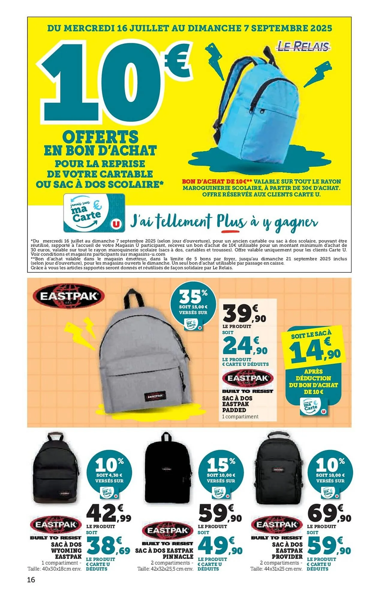 Catalogue Hyper U du 16 juillet au 10 août 2025 - Catalogue page 16