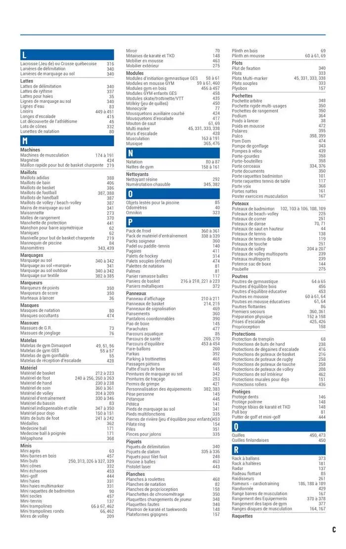 ÉQUIPEMENT SPORTIF du 6 mars au 31 décembre 2025 - Catalogue page 457