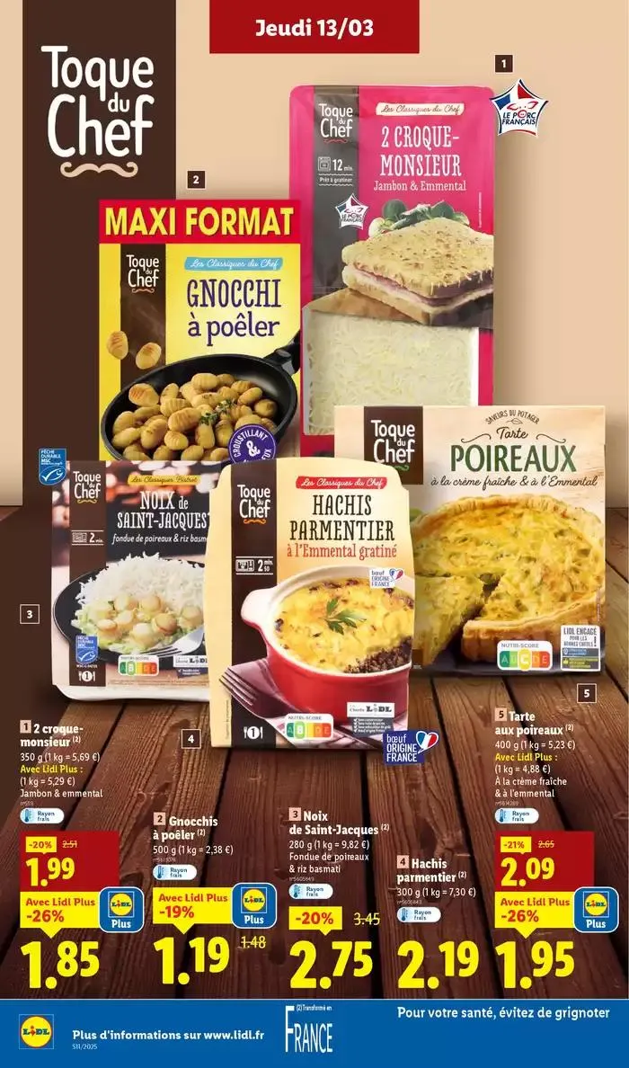 Retrouvez des réductions sur un ensemble de produits de grandes marques chez Lidl ! du 13 mars au 19 mars 2025 - Catalogue page 10