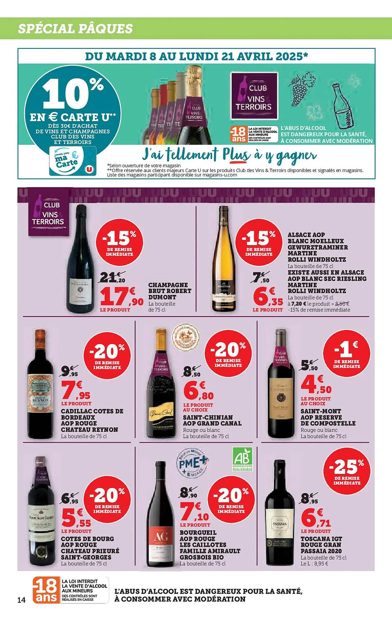 Catalogue Super U du 8 avril au 21 avril 2025 - Catalogue page 14