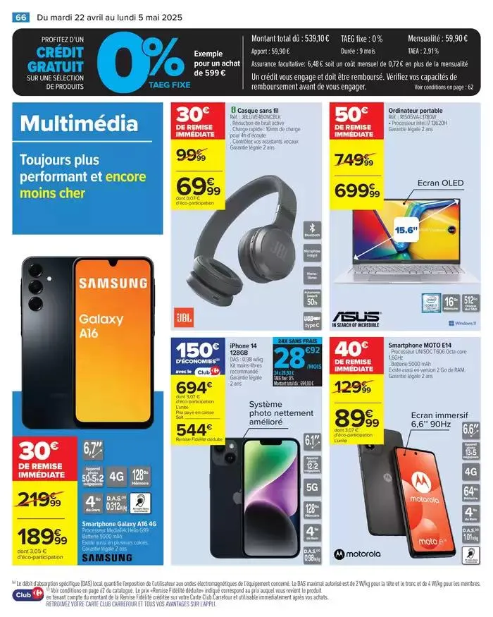 -50% SUR LE 2ÈME SUR TOUT JOKER du 22 avril au 5 mai 2025 - Catalogue page 70