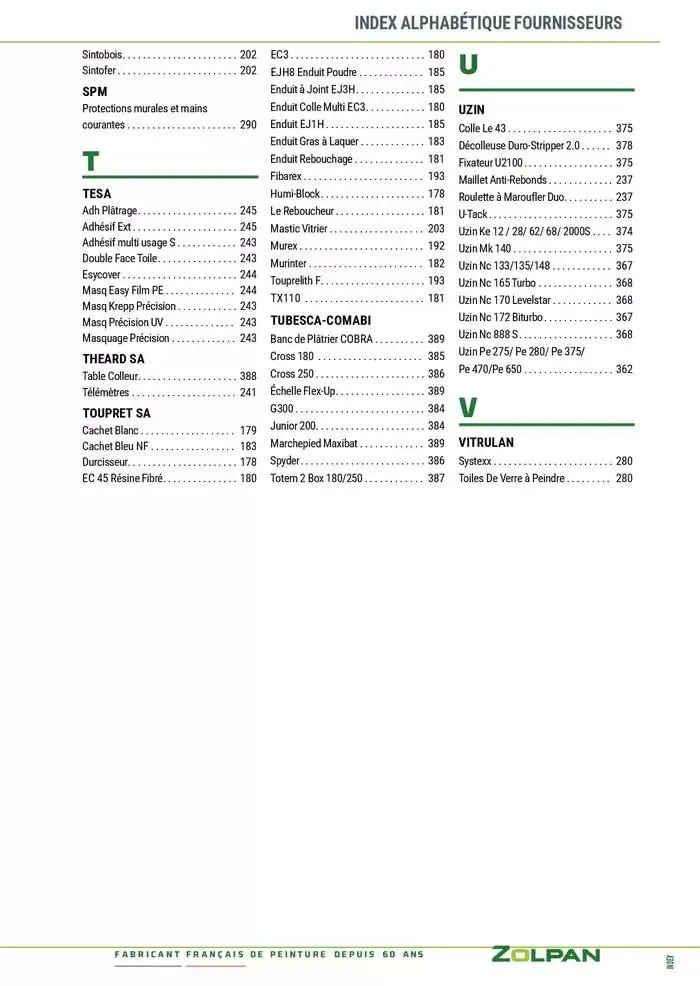 Le Guide Pro 2025 du 13 janvier au 31 décembre 2025 - Catalogue page 431
