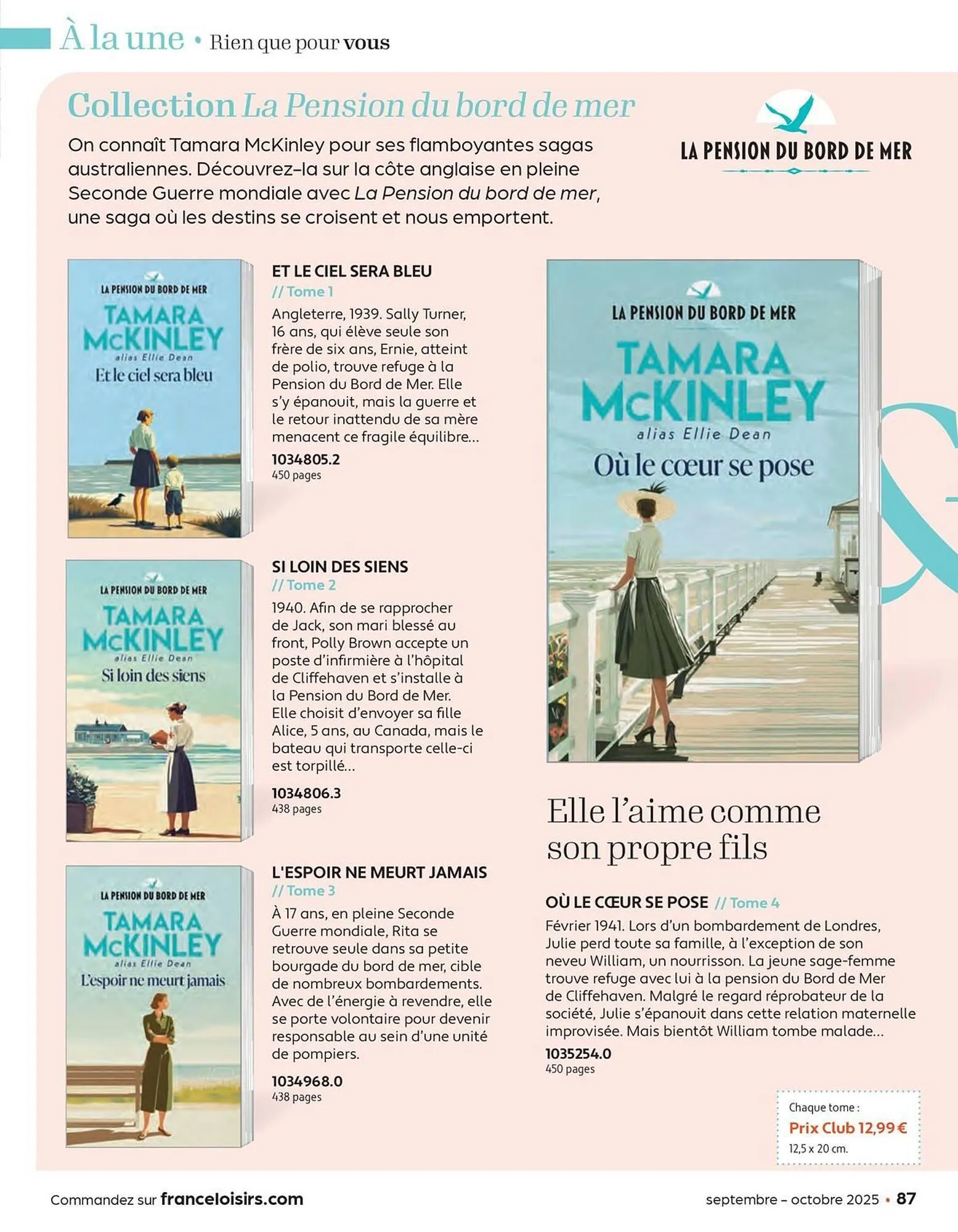 Catalogue France Loisirs du 1 septembre au 31 octobre 2025 - Catalogue page 87
