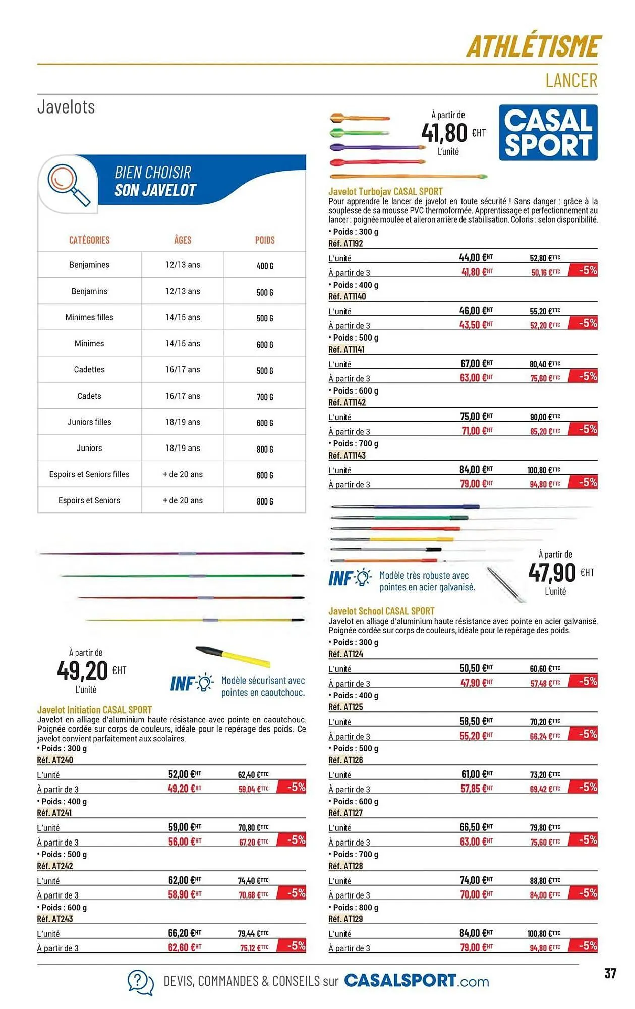 Catalogue Casal Sport du 6 mars au 31 décembre 2025 - Catalogue page 9