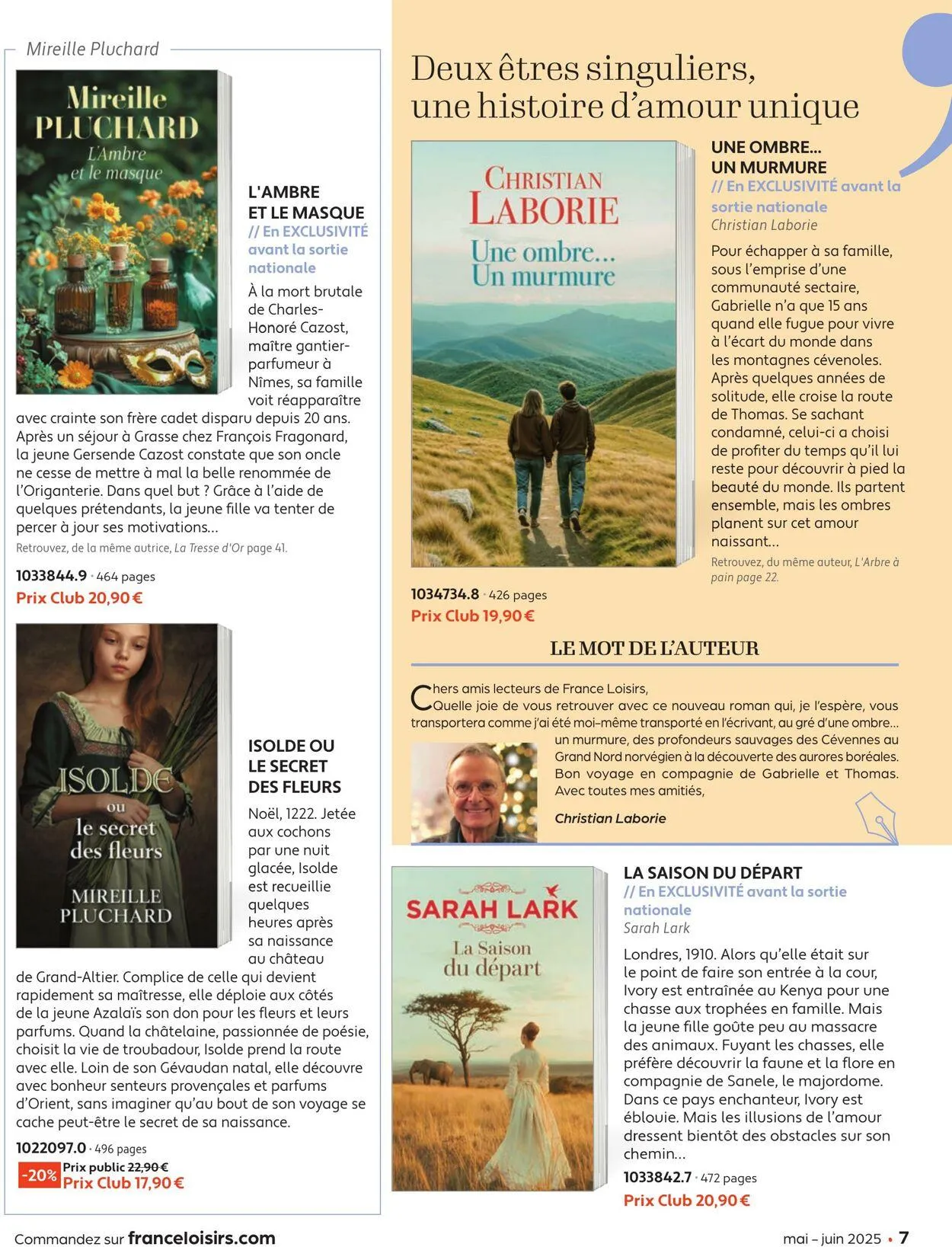 France Loisirs du 1 mai au 30 juin 2025 - Catalogue page 7