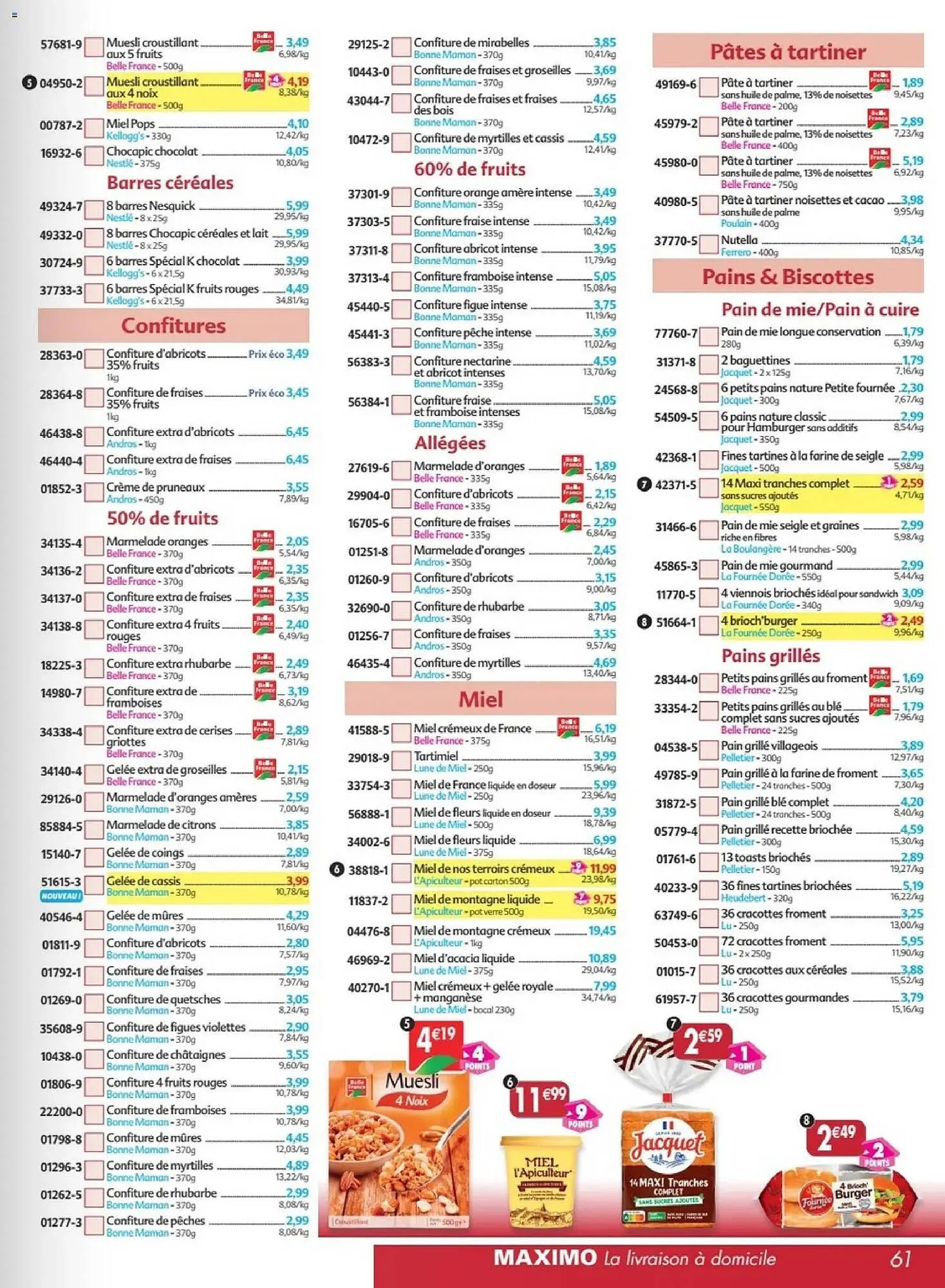 Catalogue Maximo du 2 mars au 29 mars 2026 - Catalogue page 61