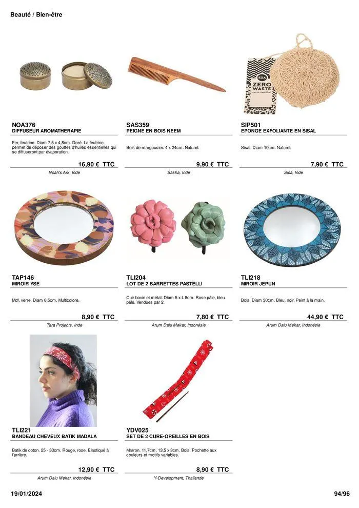 ARTISANAT . DéCORATION . MODE . JOUETS du 9 février au 31 août 2024 - Catalogue page 96